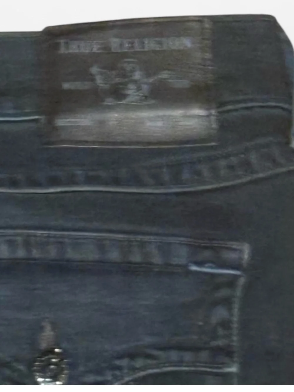 True Religion Men's Straight Jeans in Faded Blue